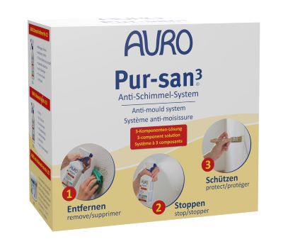 Das Anti-Schimmel-System von AURO beseitigt Schimmel wirkungsvoll auf kleinen Flächen